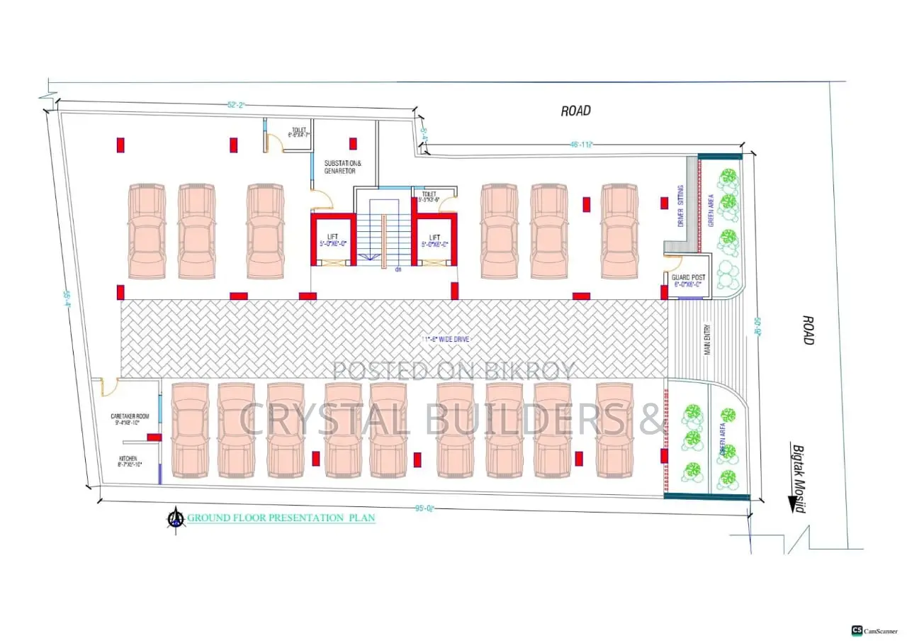 Crystal Palace Flats Feature 3 Beds and 3 Baths in Badda