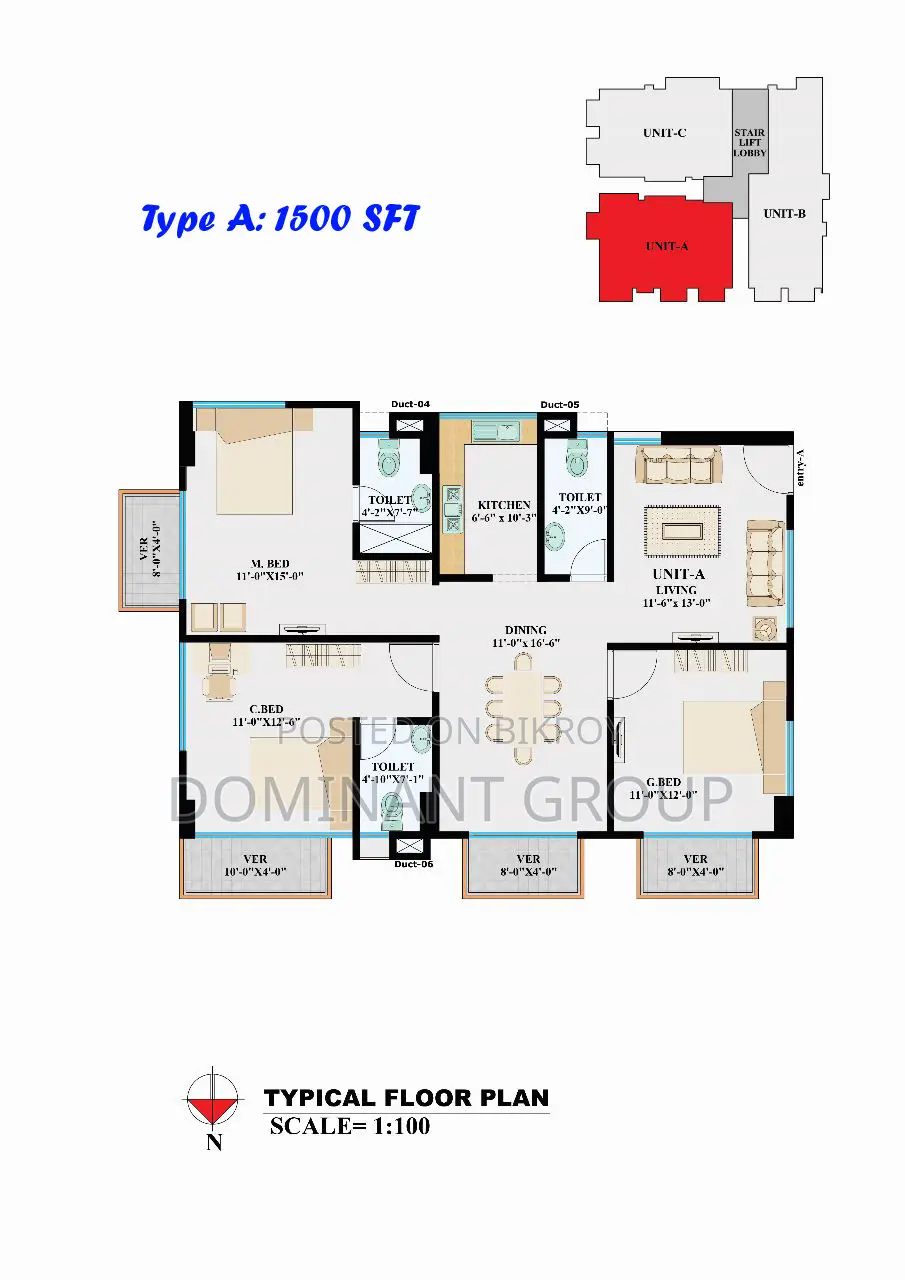 1500 Sft on going Corner Flat sales** priyanka Runway city, uttara in Uttara