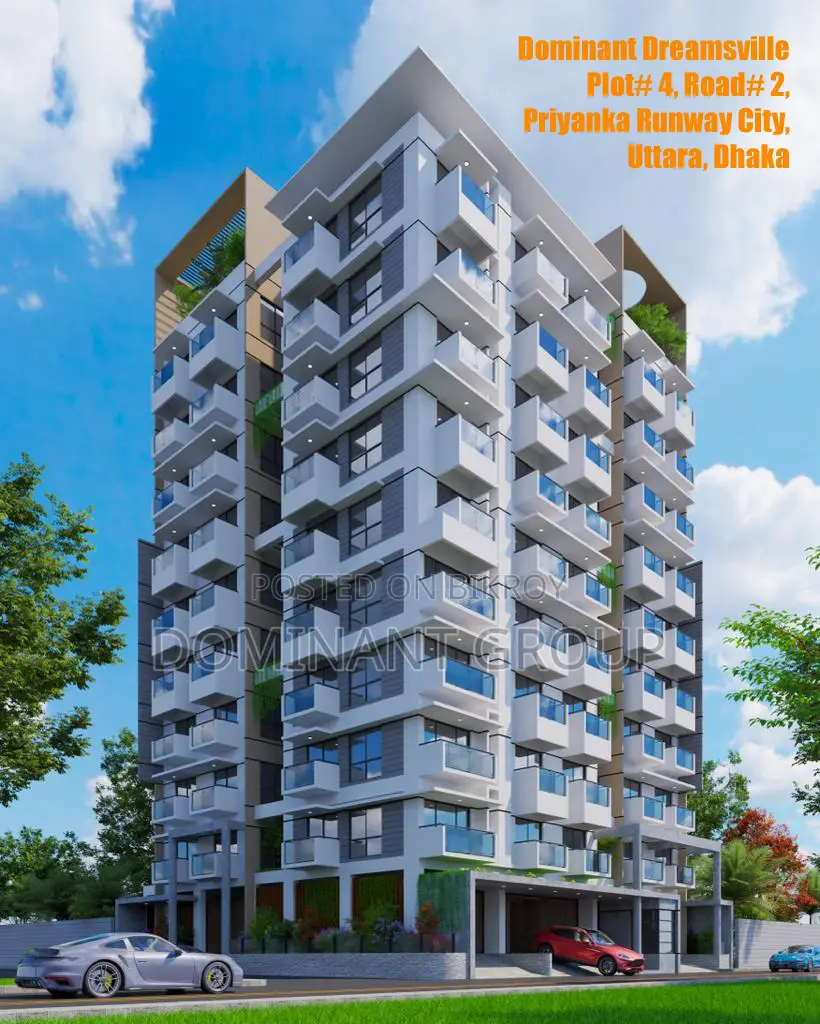 1500 Sft on going Corner Flat sales** priyanka Runway city, uttara in Uttara