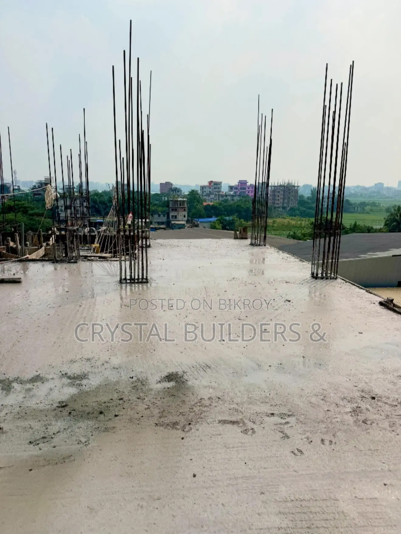14 feet above road, land area 3 katha. in Badda