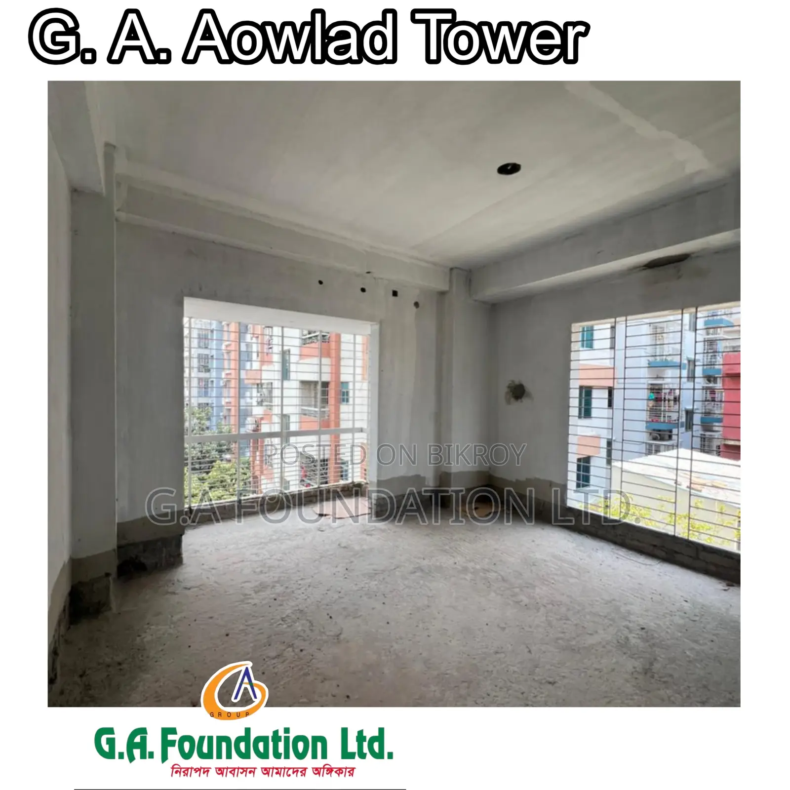 3-Bedroom Apartment in G. A. Aowlad Tower, Mirpur for Sale in Mirpur