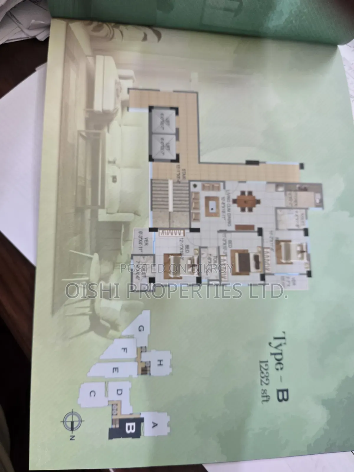 3-Bedroom Apartment in Fazlul Karim Palace, Malibag for Sale in Malibag