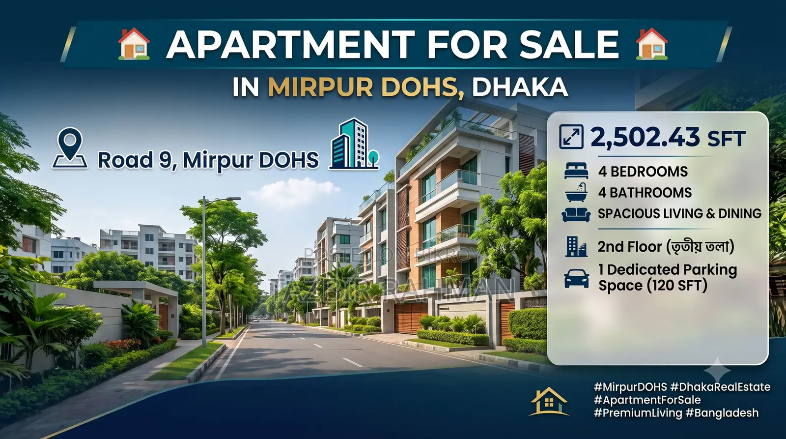 4-Bedroom Apartment in Mirpur DOHS for Sale in Mirpur DOHS