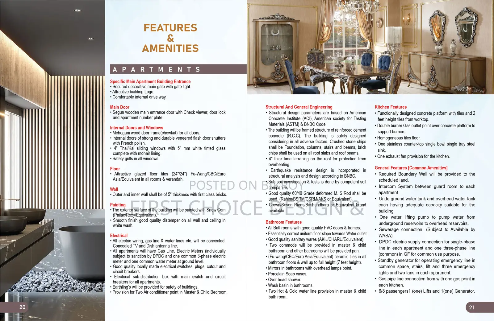 Furnished 2bdrm Apartment in First Choice Sk, Mohammadpur for Sale in Mohammadpur