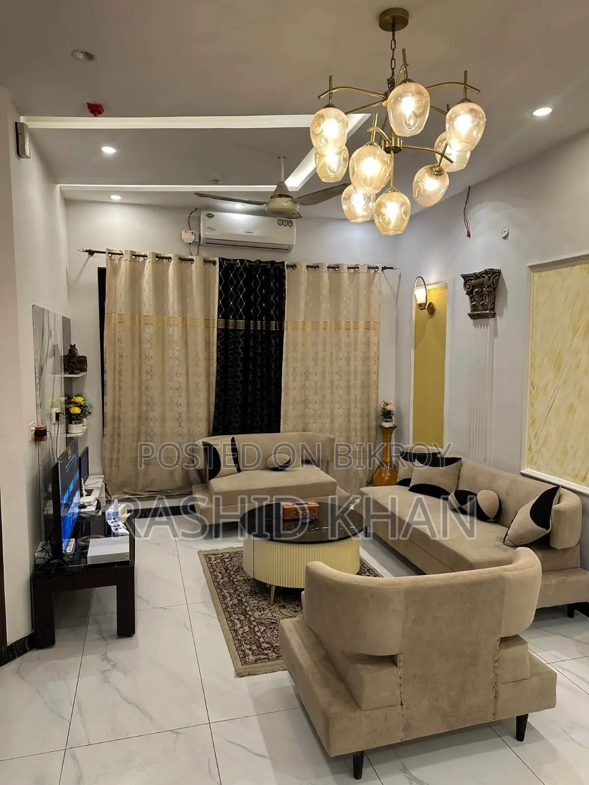 Furnished 3-Bedroom Apartment in Dhaka Full Furnish, Basundhara for Rent in Basundhara