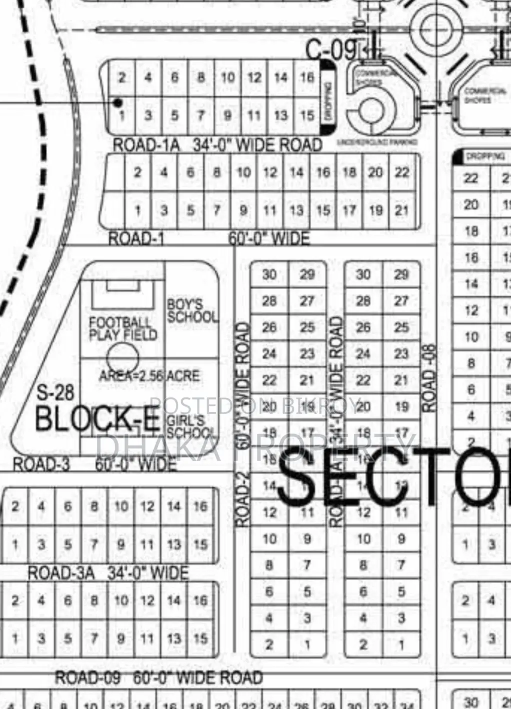 60ft Rd 5 Katha Park East at Sector-16/E. in Uttara
