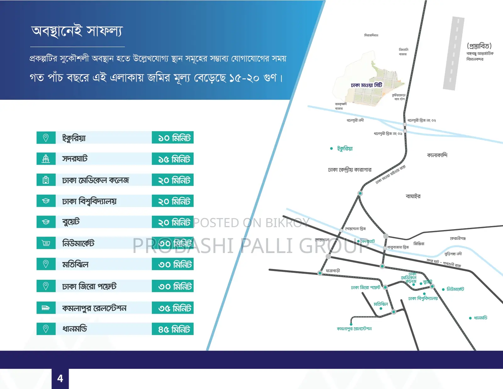 Buy a plot at affordable price on Dhaka Mawa Road in Banani
