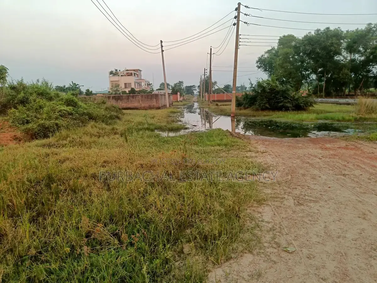 RAJUK Purbachal Sector 25: South-Facing 3 Katha Plot Near 100 Ft Road in Purbachal