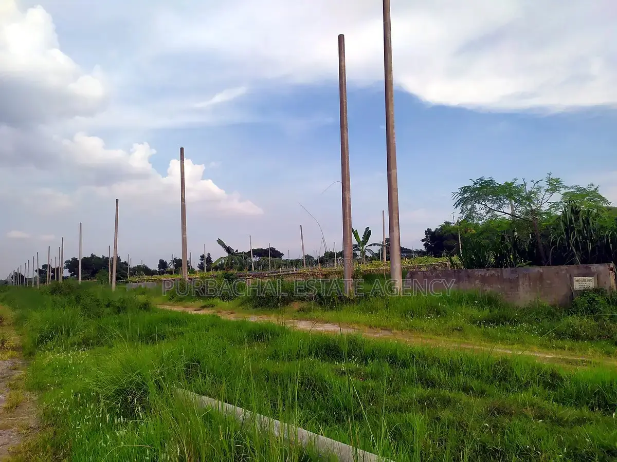 5 Katha Corner Plot Near Playground & Lake, RAJUK Purbachal Sector 22 in Purbachal