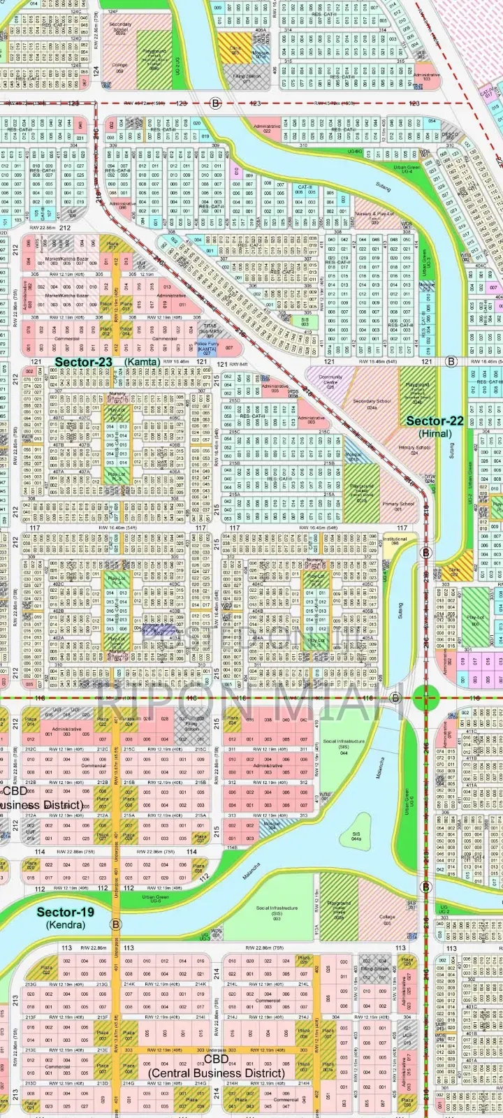 5 Katha Plot Sale in Sector 23, Prime Location at Purbachal in Purbachal