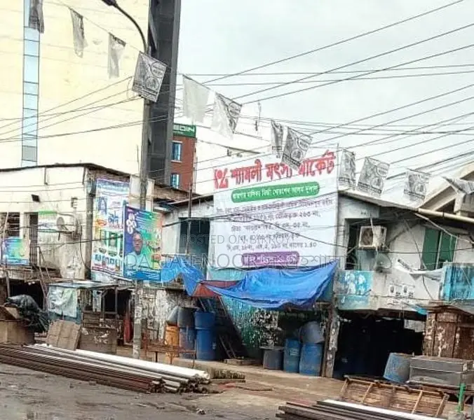 Running Market for Sale on 12 Katha Land at Kawran Bazar Avenue Road in Farmgate