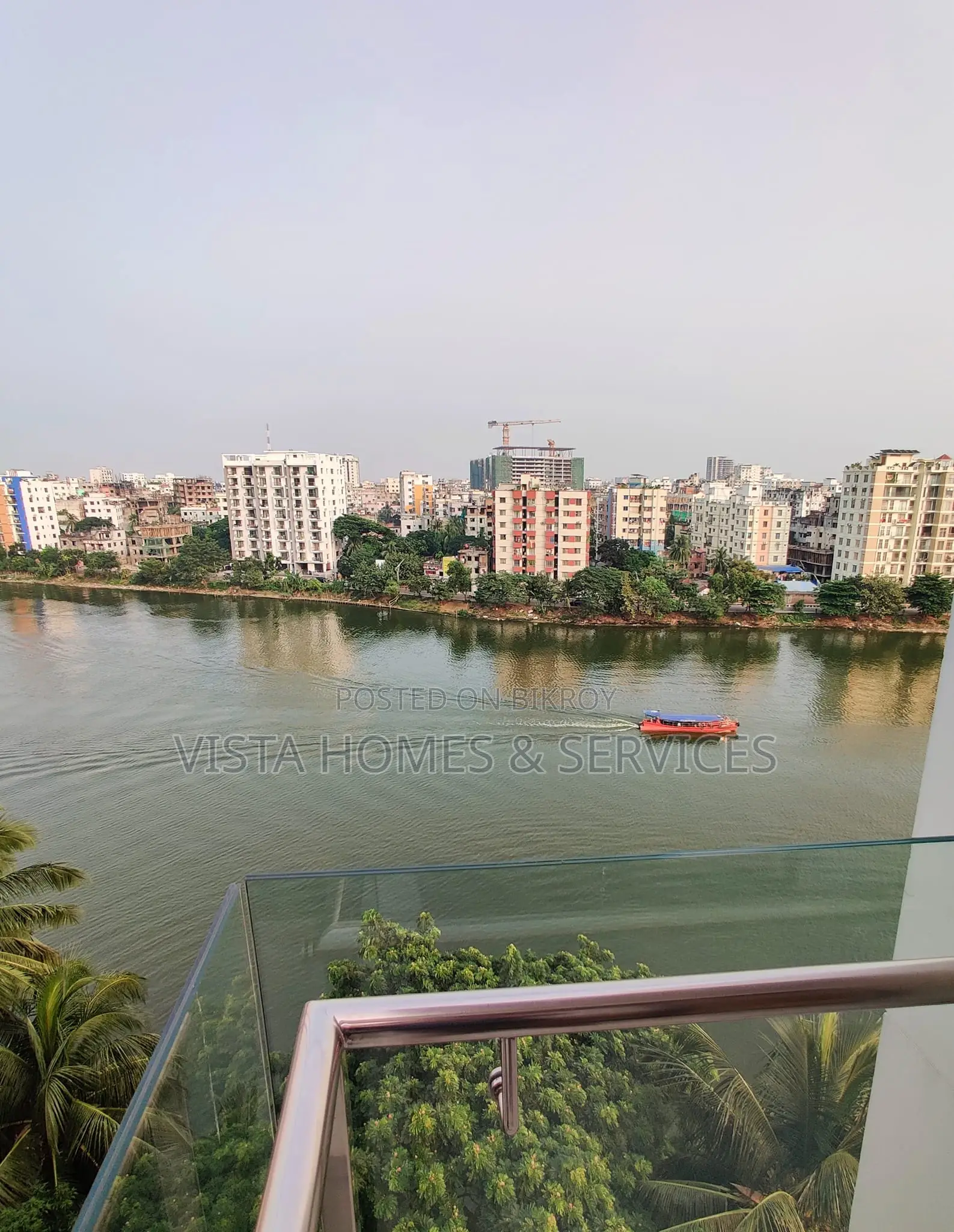 Lake View Flats (2 Units Together) Rent Gulshan Ideal for Office/Expat in Gulshan