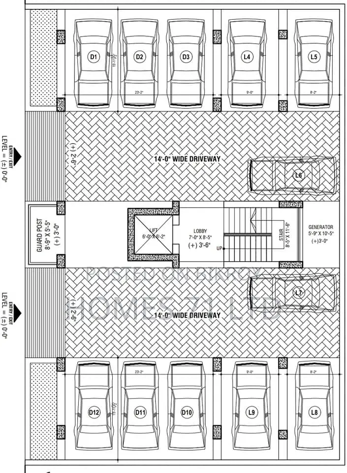1350 Sft South Facing Flat For Sale at Savar DOHS in Savar