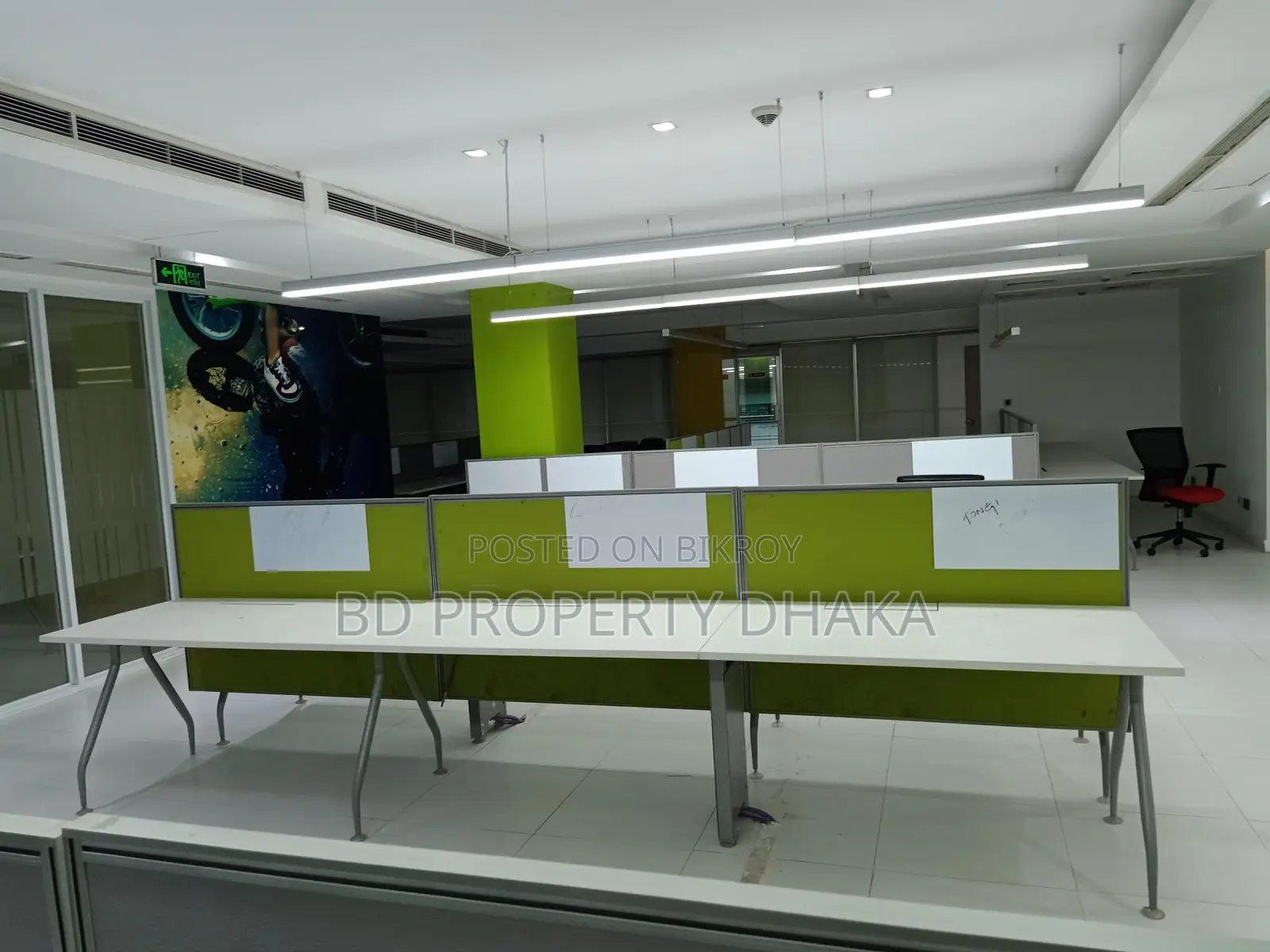 6070sqft Semi Furnished open Commercial space rent in Gulshan Avenue in Gulshan