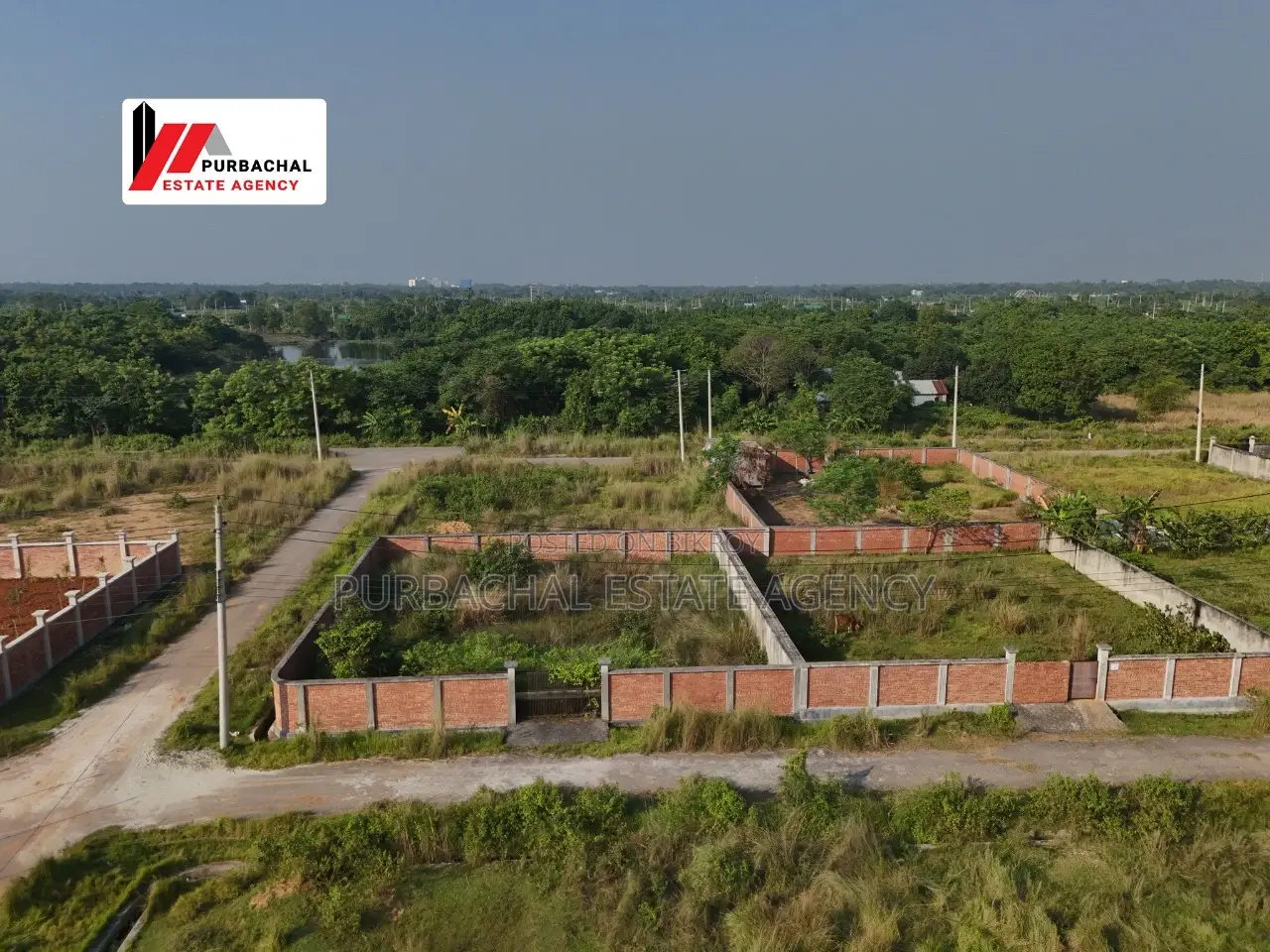Front 30ft/75ft, South-East Corner, 5 Katha Plot In Sec#8 in Purbachal