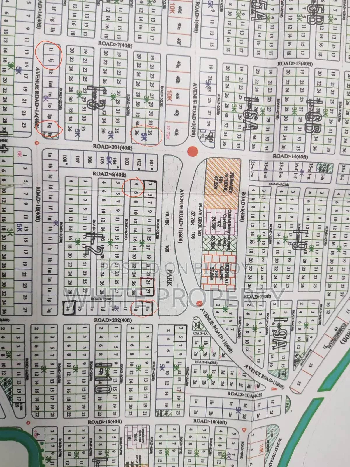 5 Katha Plot Sale Probashi Pallli Block-I-3, South East Corner in Purbachal