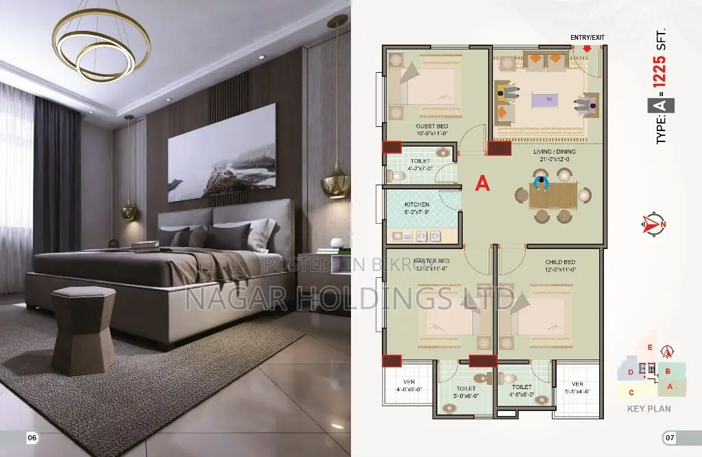 Ready flat for sale near Hajj Camp, Ashkona, Dhaka! in Uttara