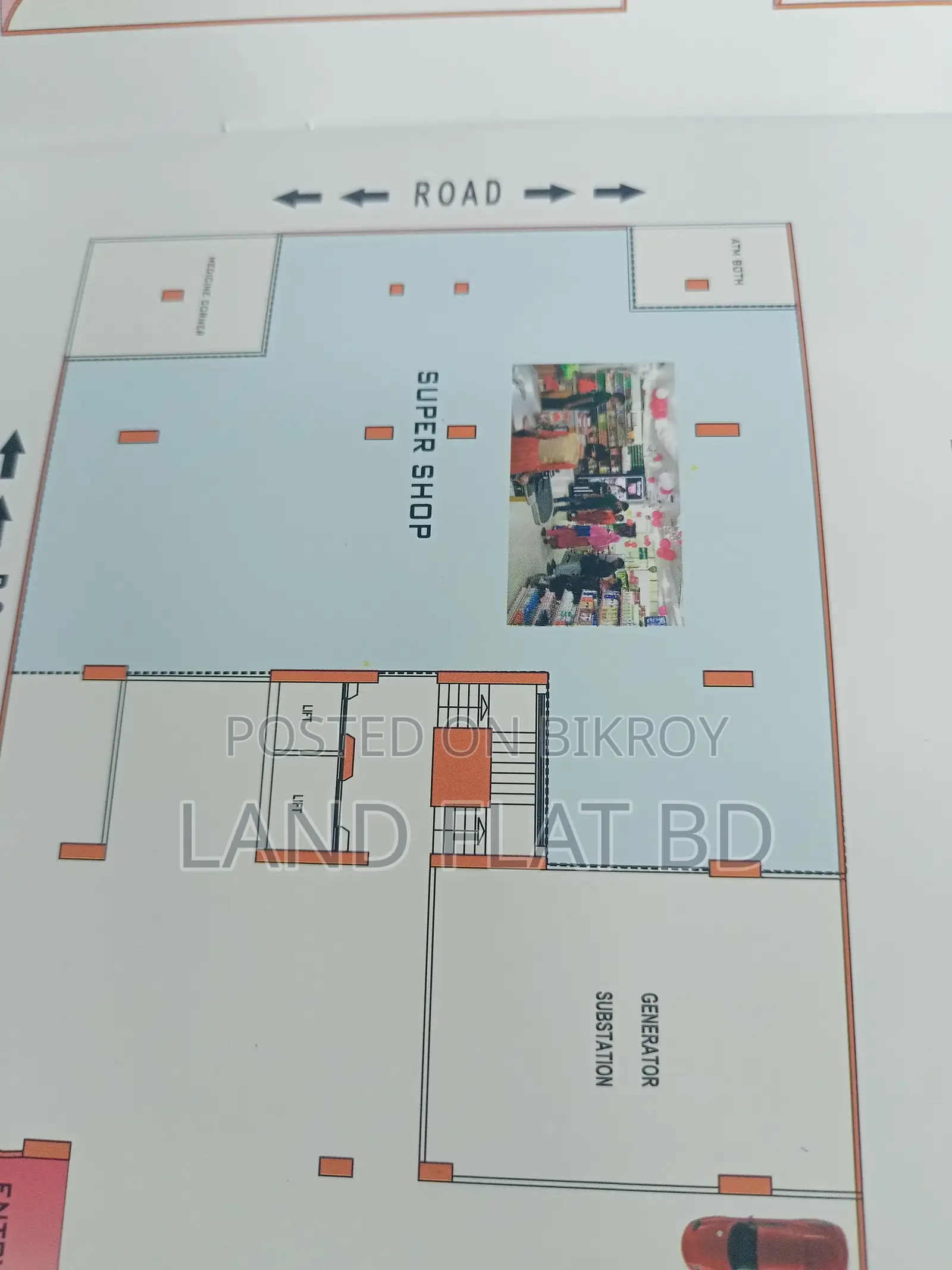 RAJUK-Approved Commercial Space for Sale - 1500 (+/-) sq. ft. in Super Shop Project in Mohammadpur