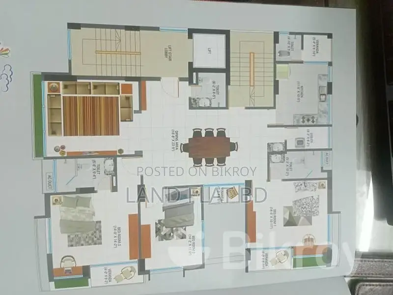 ALMOST READY FLAT FOR SALE @ 2500 SFT in Uttara