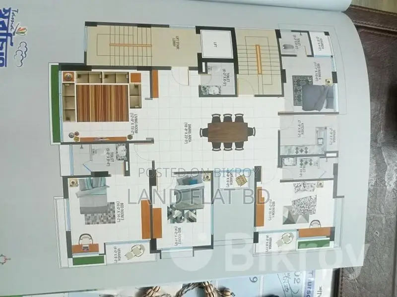 ALMOST READY FLAT FOR SALE @ 2500 SFT in Uttara