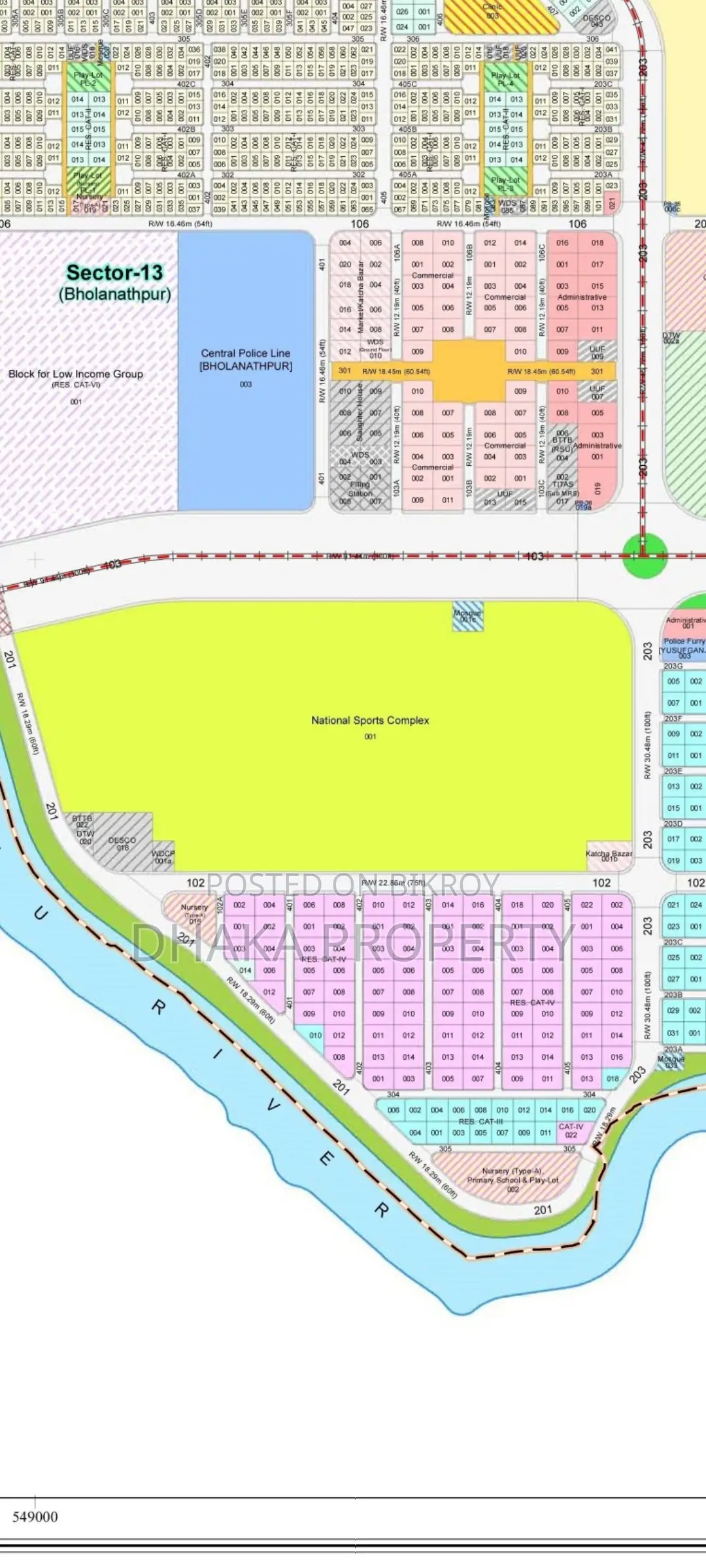 Nearby 300ft 10 Katha East At Sector- 1 in Purbachal