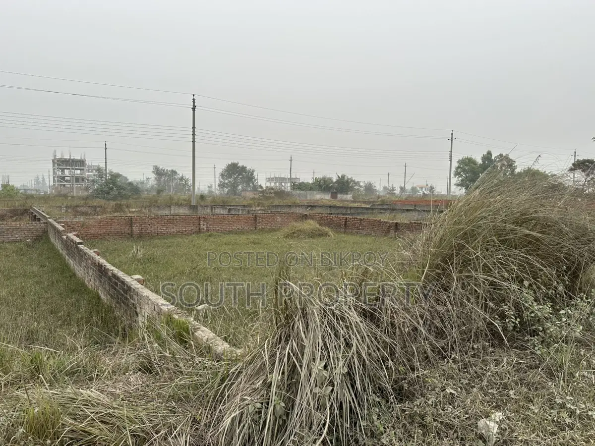 Block-N || 10 katha corner south-facing plot in Basundhara