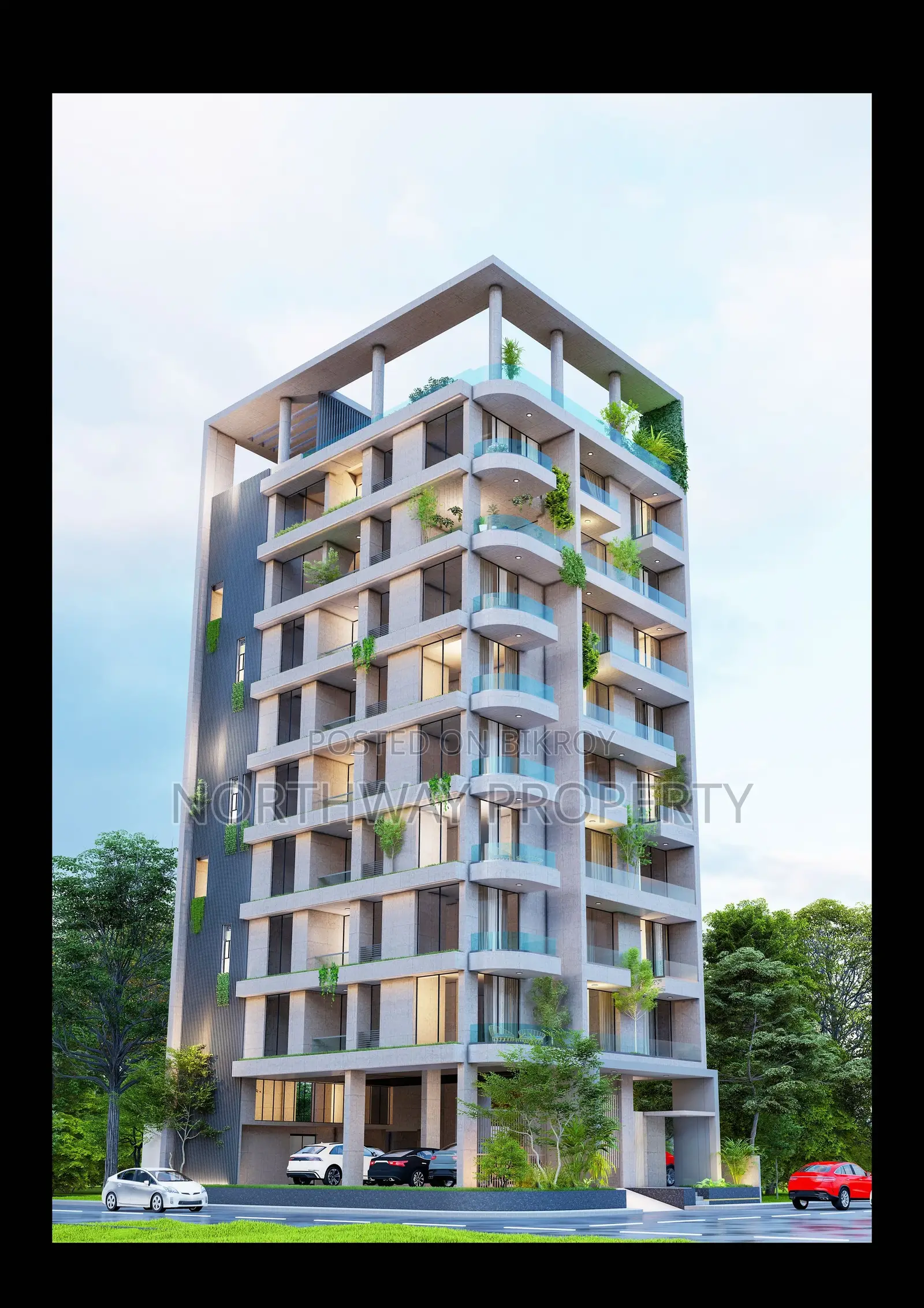 North Facing 4 bed apartment at Jolshiri Abason in Dhaka