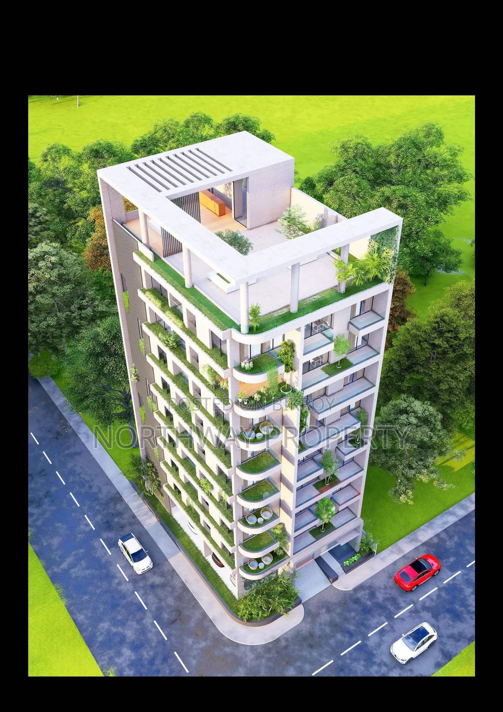 North Facing 4 bed apartment at Jolshiri Abason in Dhaka
