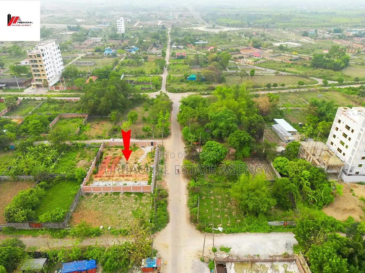 South-West Corner, 7.5 Katha Plot In Sec#26 in Purbachal
