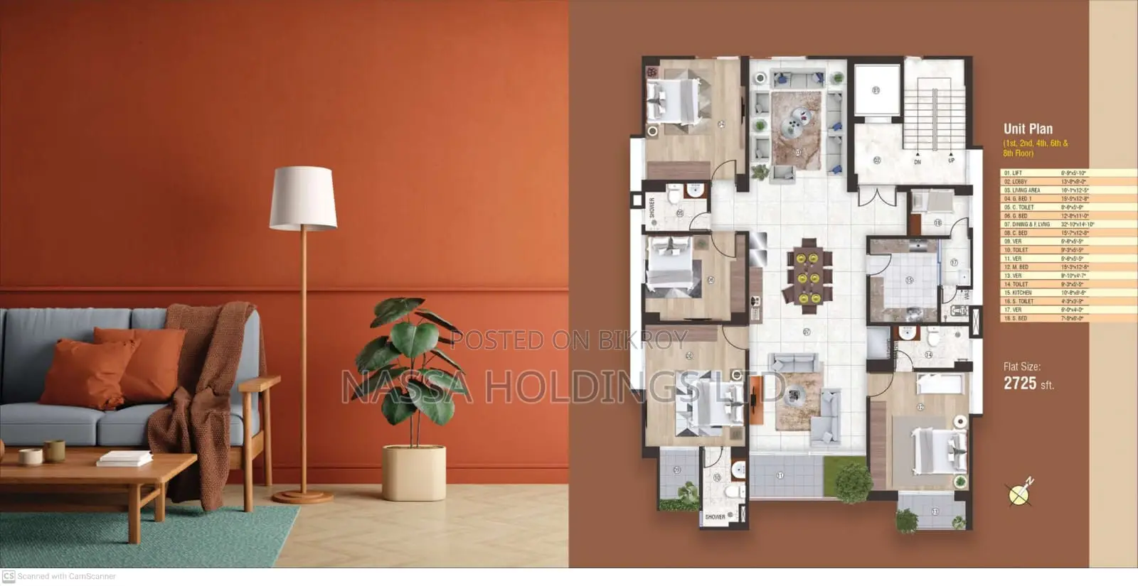 Luxurious and Elegant Single Unit Residential Apartment in Dhaka