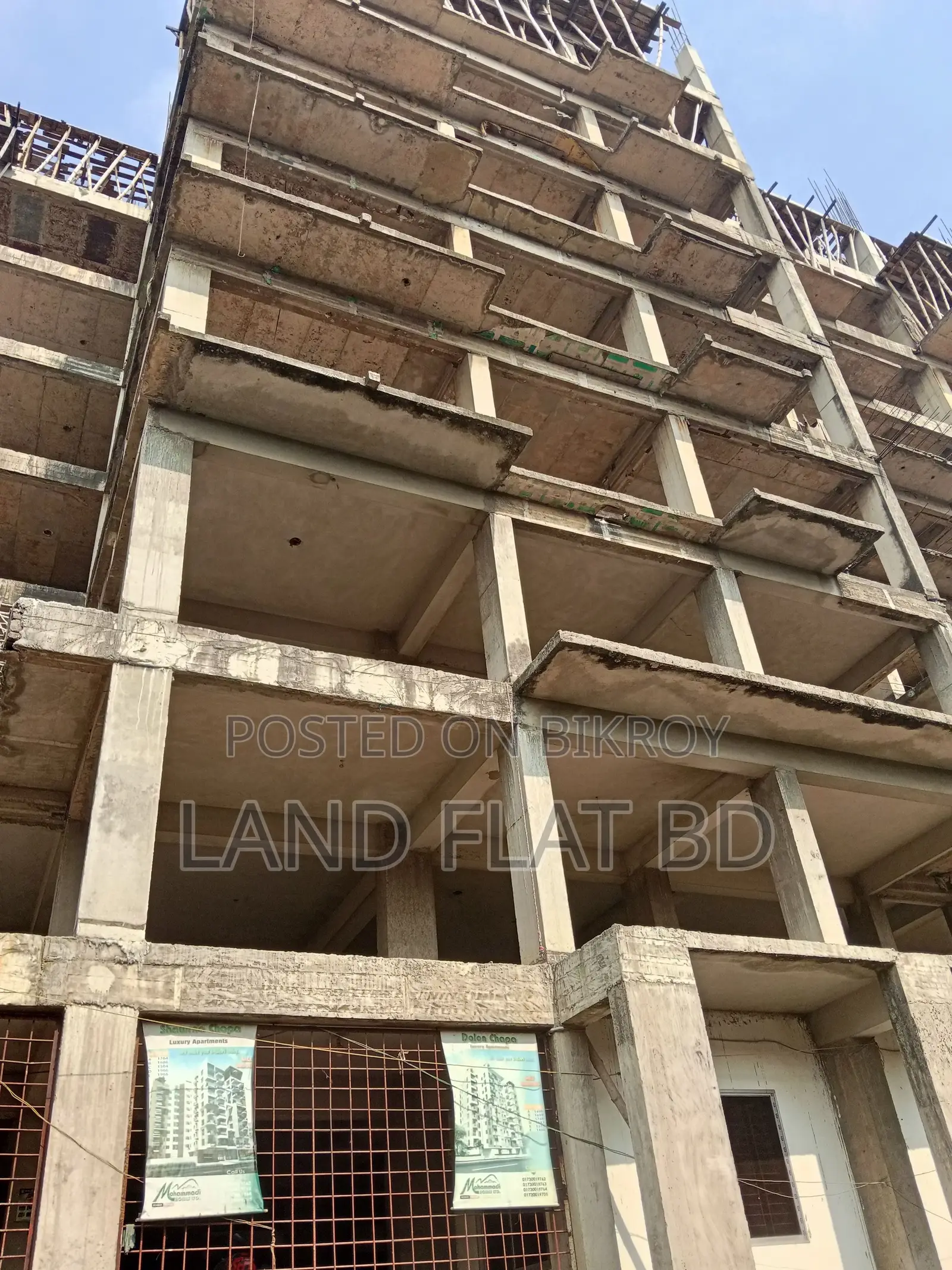 SOUTH FACING FLAT for SALE 1300 SFT ROAD SIDE in Mohammadpur