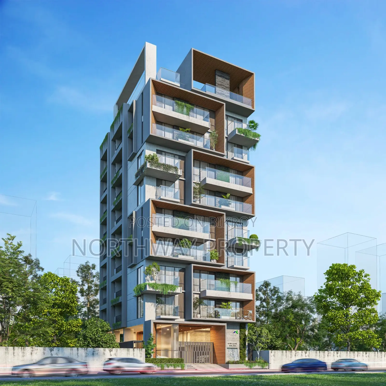 Park view 4 bedroom apartment #Jolshiri in Dhaka