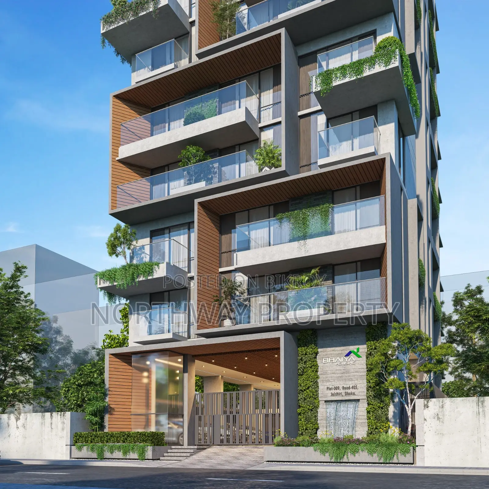 Park view 4 bedroom apartment #Jolshiri in Dhaka
