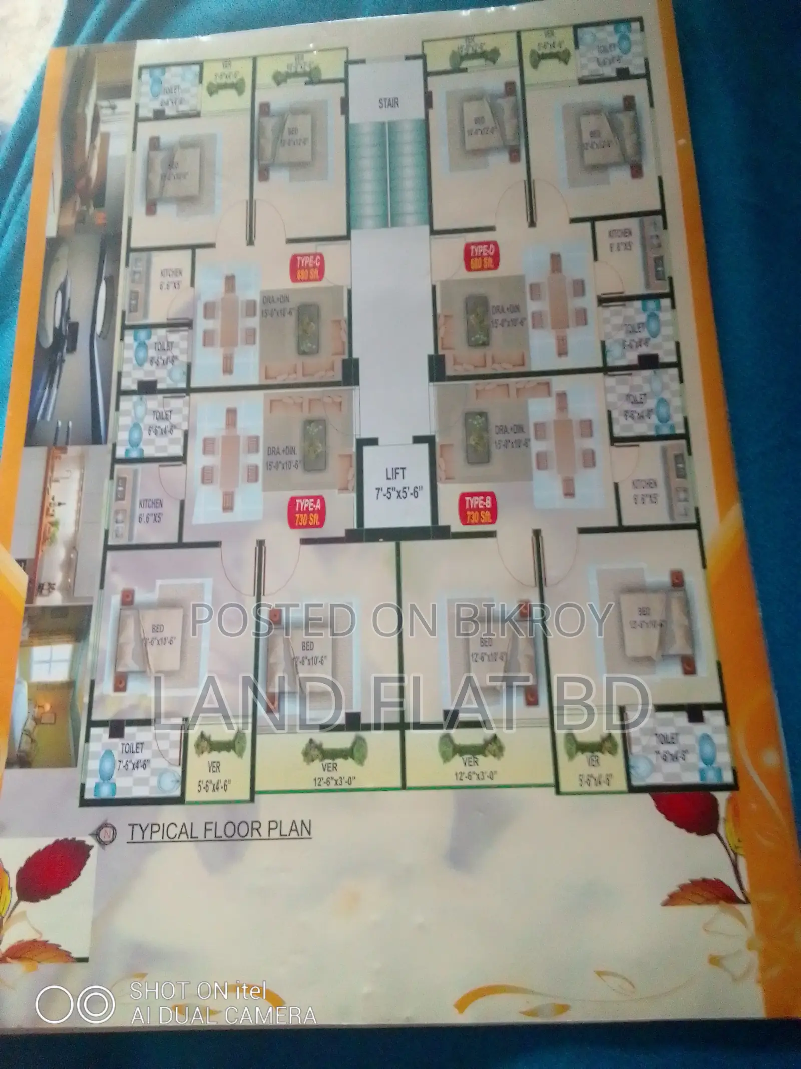 FLAT SALE @ 680 SFT 1ST FLOOR in Mohammadpur