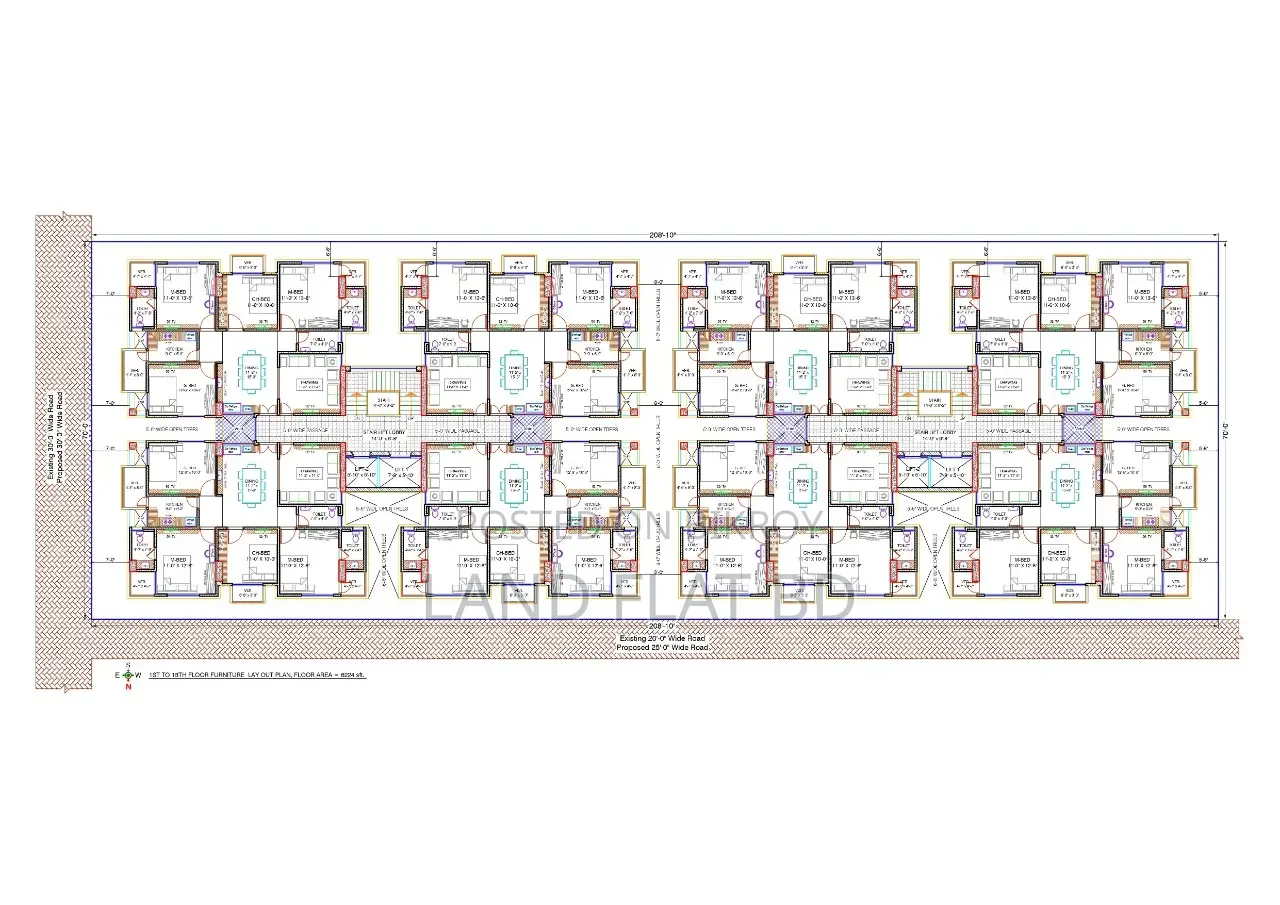 RAJUK Approved @ Condominium Project Flat For Sale @1500 Sqft in Mohammadpur
