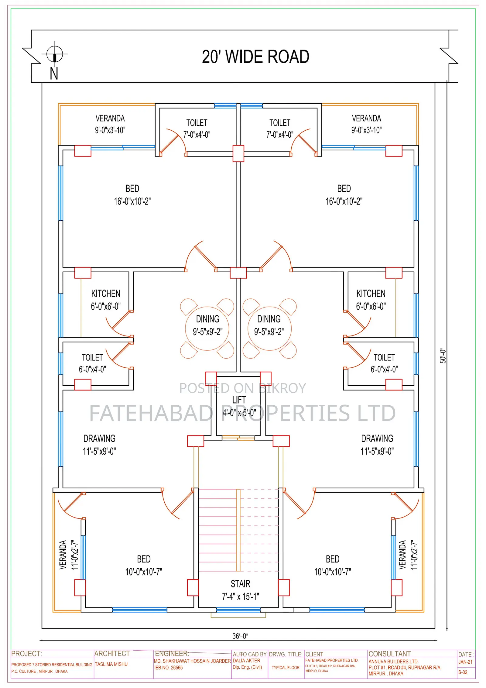 Flat for Sale at Attractive Price in Mirpur