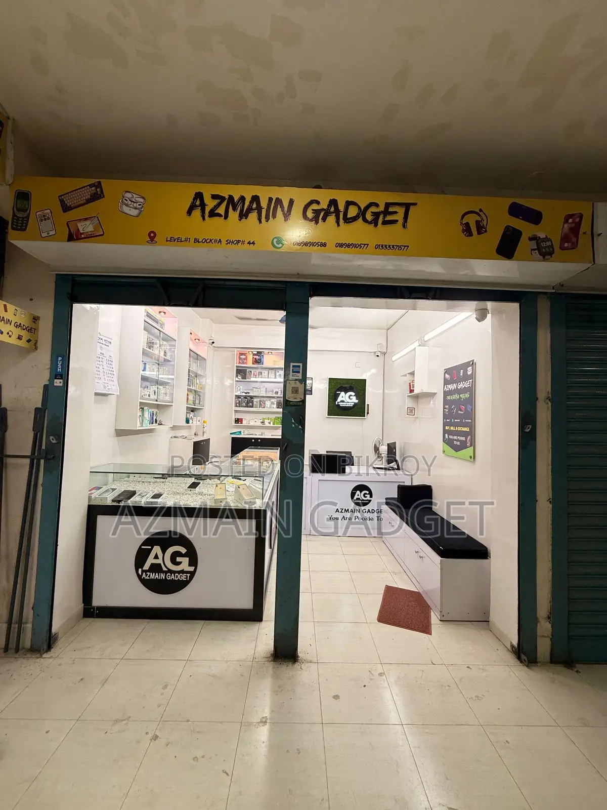 Shop for rent with decoration in Rangpur