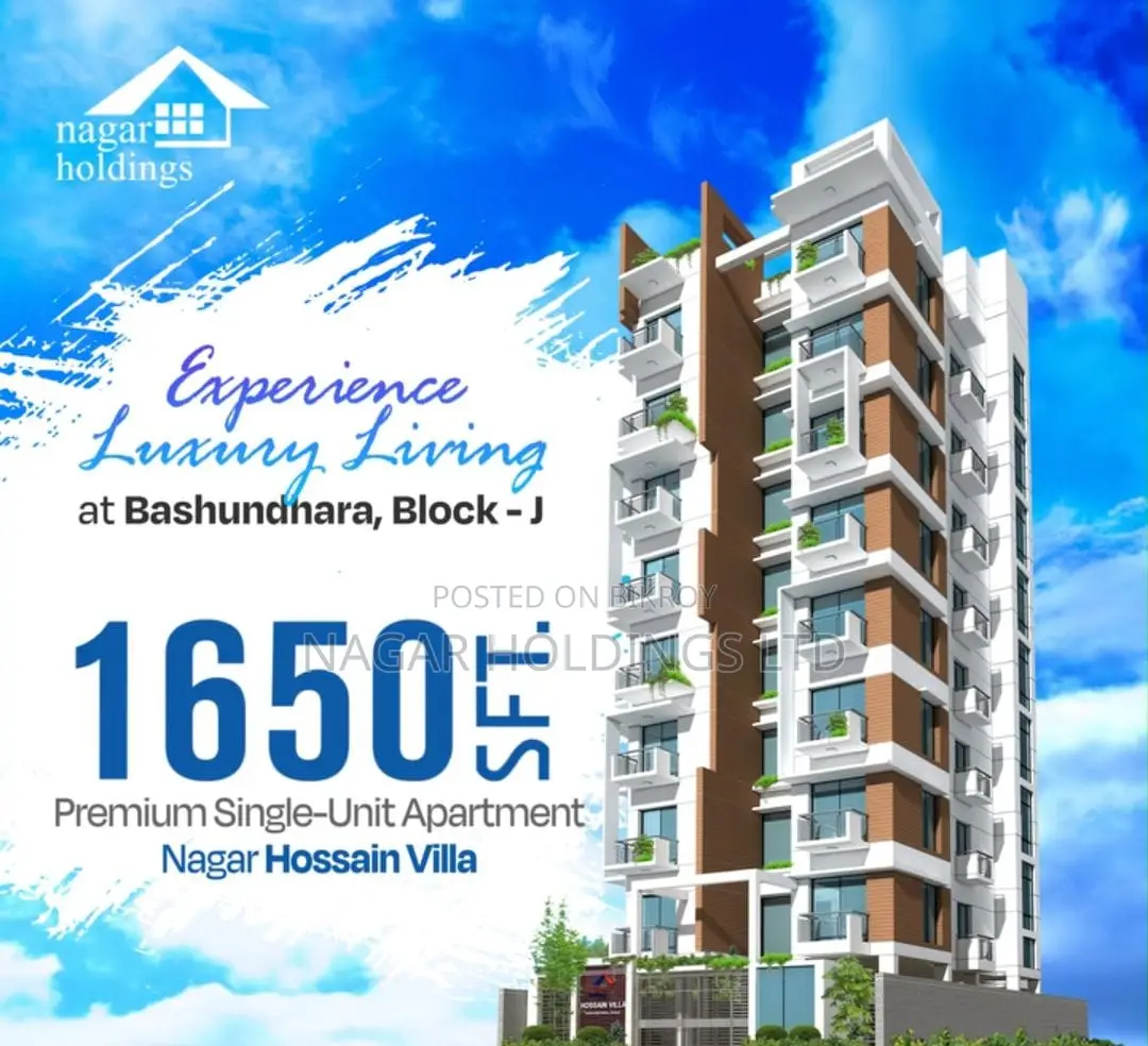 Apartment for sale with monthly installment facility in Basundhara
