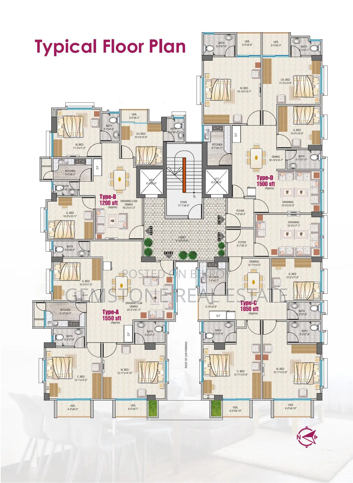 1650 sqft Installment Flat for Sale in Dhanmondi