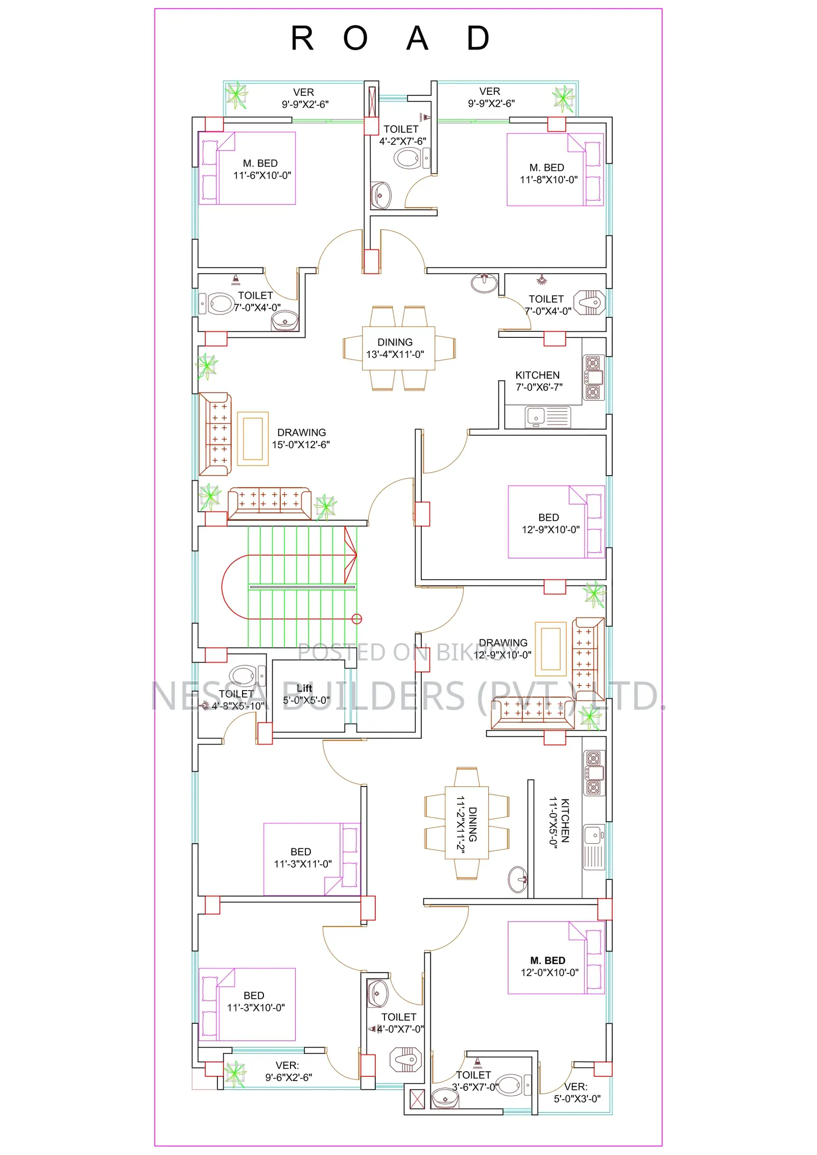 Flat for sale next to Uttara Sector 10. in Uttara