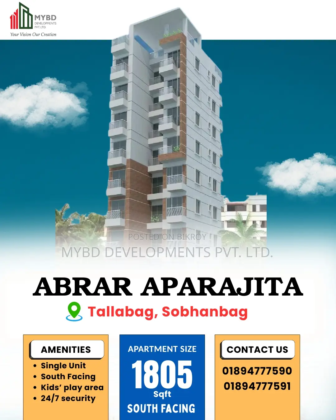 South-facing 1805 sqft apartment with aesthetic design in Sobhanbag, Tallabag!! in Basundhara