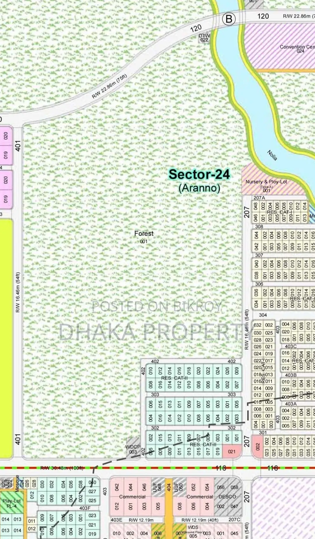 5 Katha Big Forest South At Sector- 24 in Purbachal