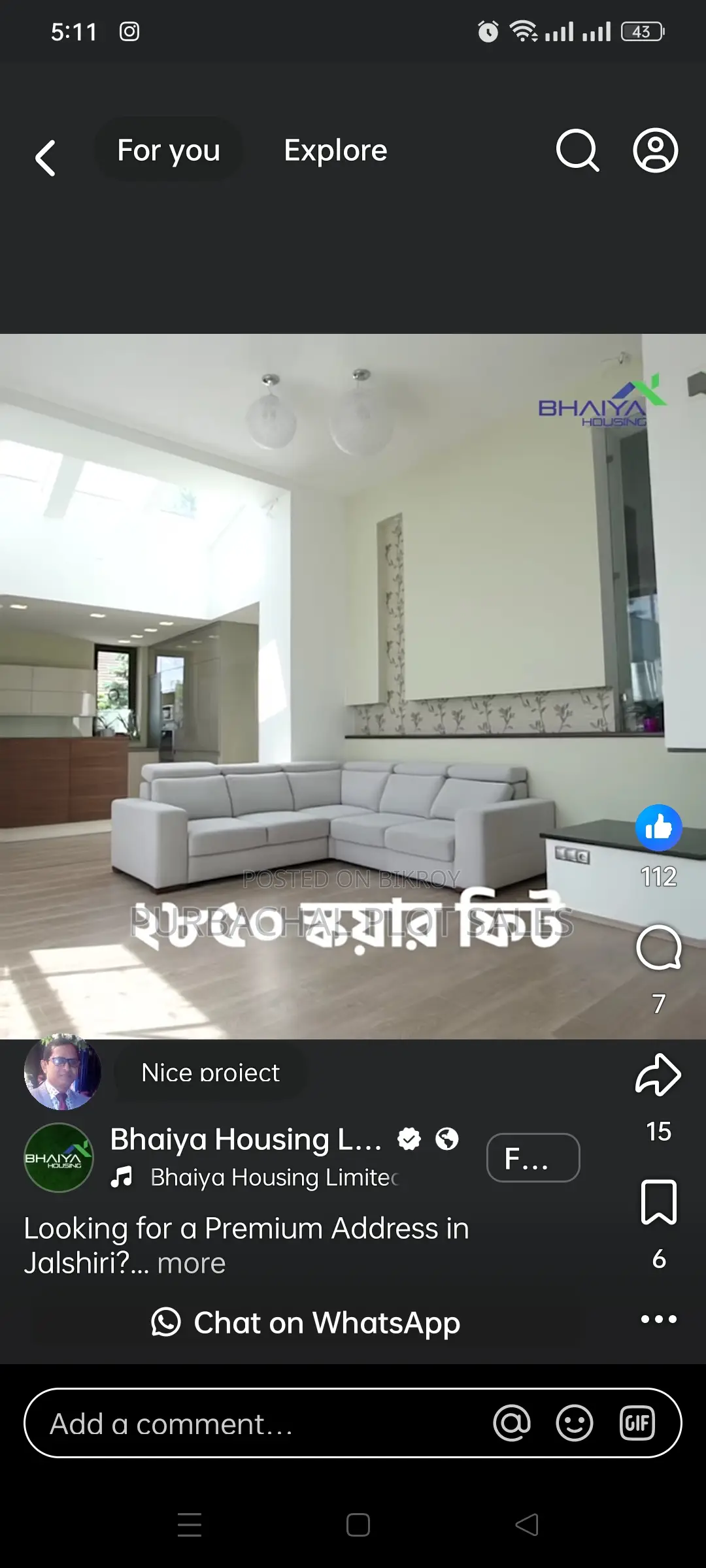 Premium Living @ Jolshiri Abason in Basundhara