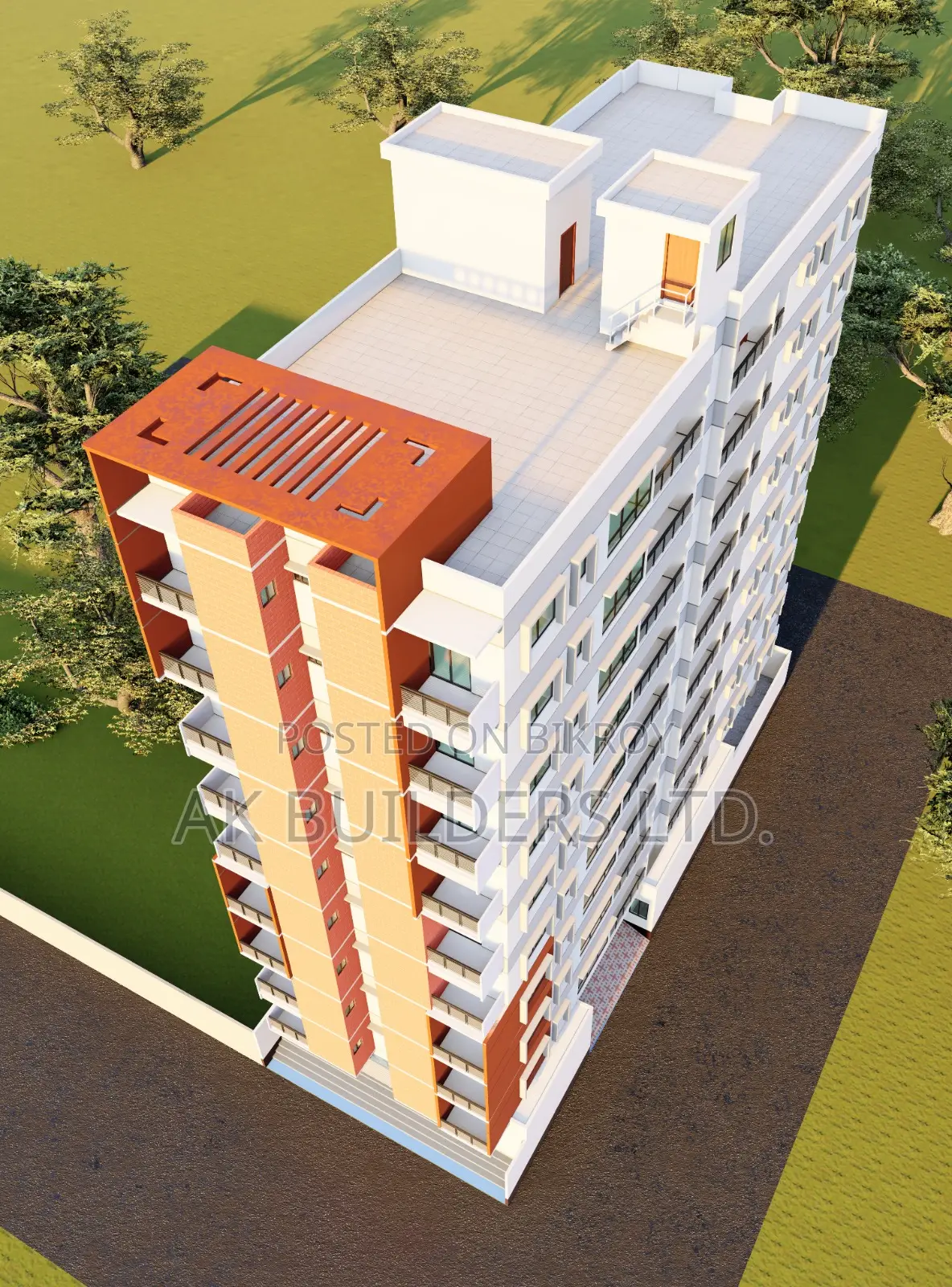 Stunning 1000 sqft Flat on the 4th Floor of a Corner Plot Facing the Road @ Pallabi!!! in Mirpur