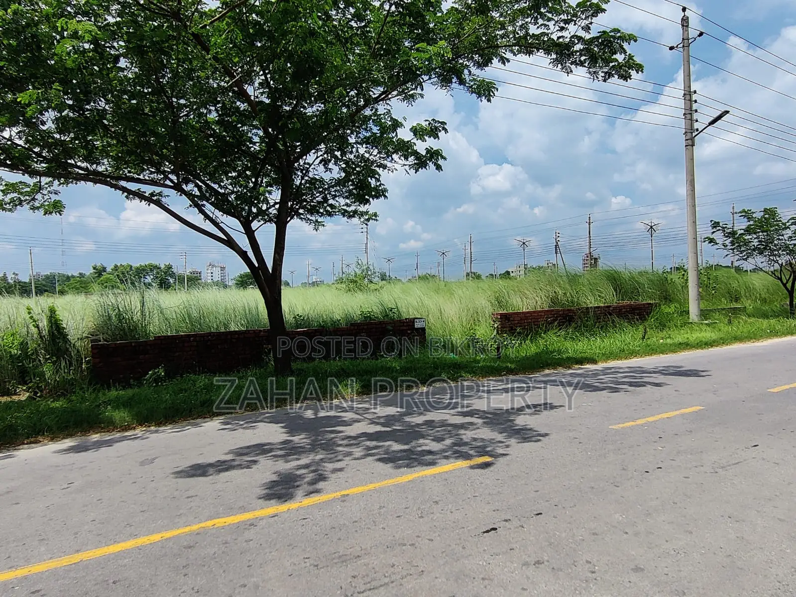 P Block 5 katha south face plot sell in Basundhara