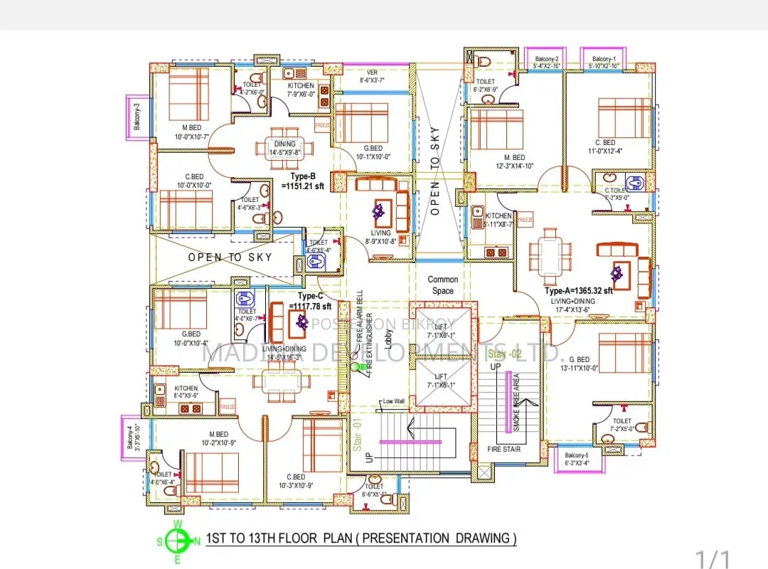 1249 sft Ready Flat For sale at Bashabo in Basabo