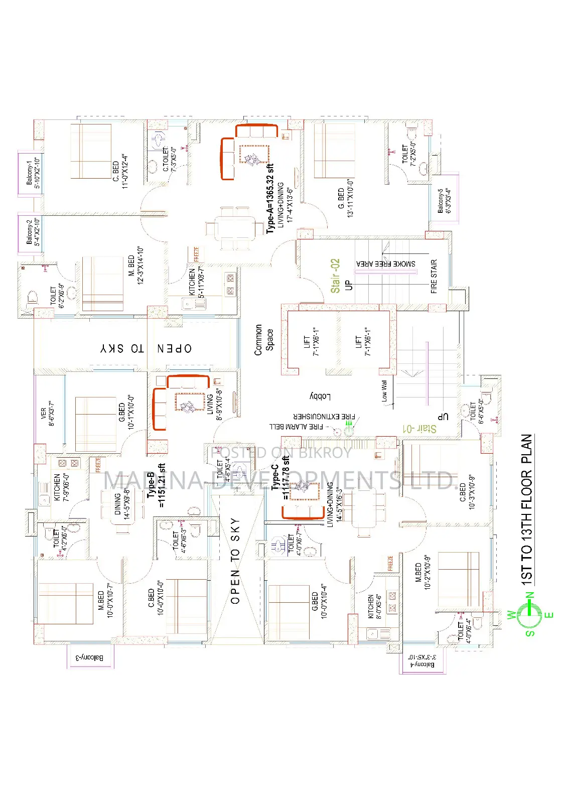 1249 sft Ready Flat For sale at Bashabo in Basabo