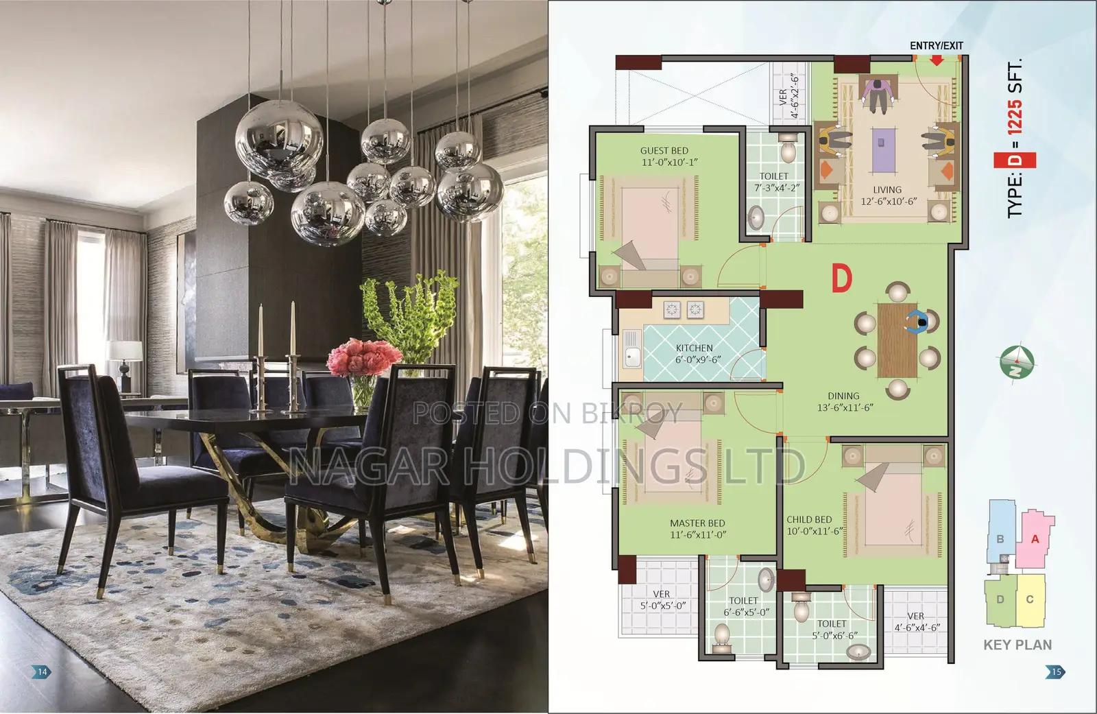 Buy a nearly ready 1250 sq. ft. flat in Adabor in Mohammadpur
