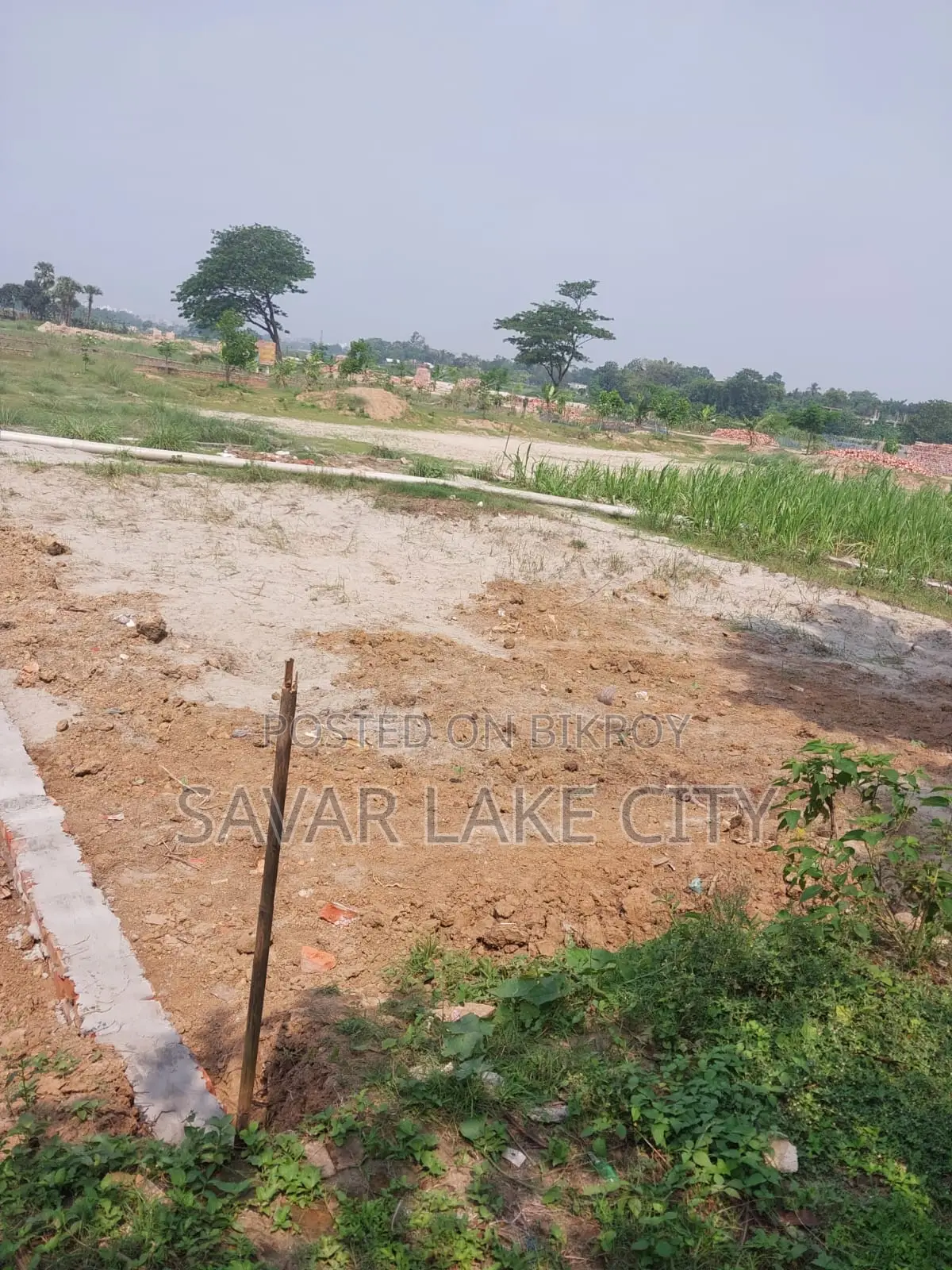 Plot for sale with government Halot road at a low price in Savar