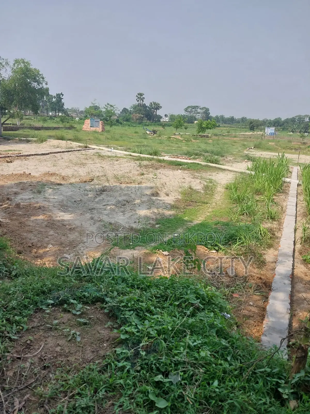 Plot for sale with government Halot road at a low price in Savar